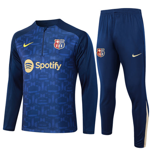 Barcelona Navy Half-Zip Training Tracksuit 24'