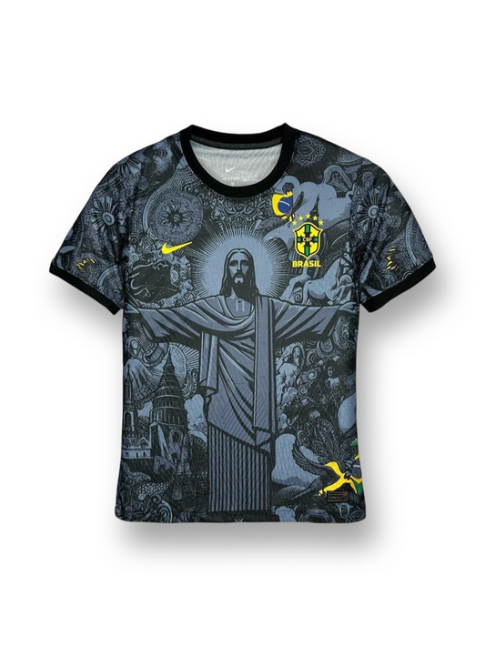Brazil Christ The Redeemer Football Jersey