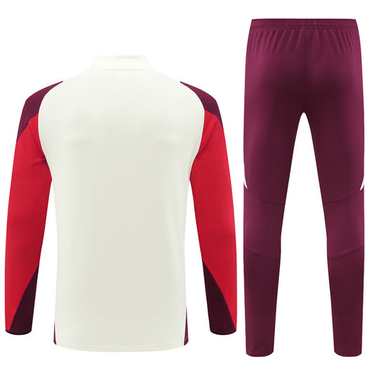 Bayern Munich Cream Half-Zip Training Tracksuit