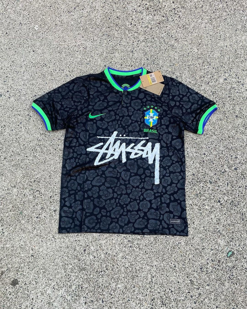 Brazil Black x Stüssy Special Edition Football Jersey