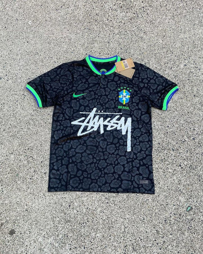 Brazil Black x Stüssy Special Edition Football Jersey