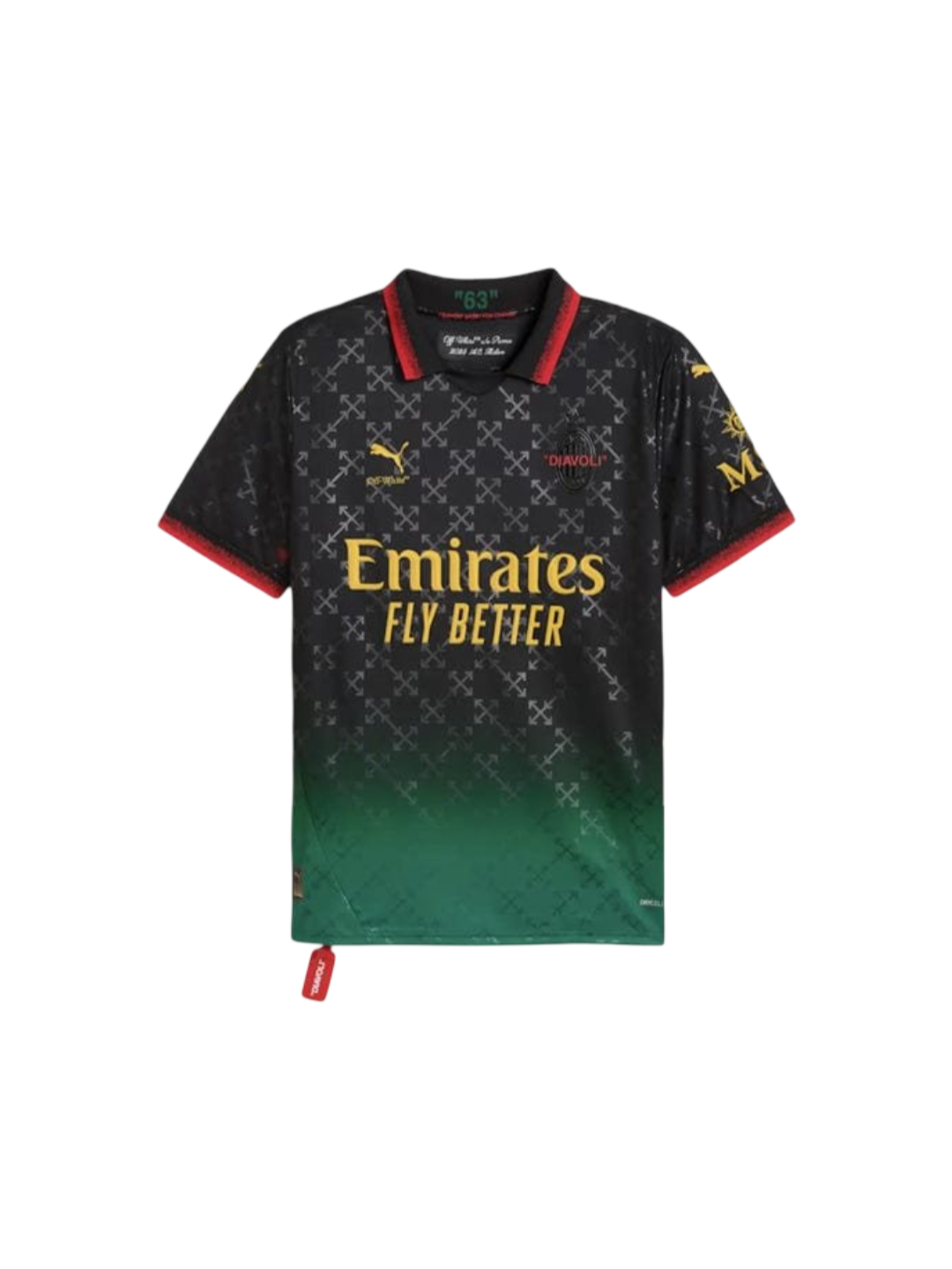 AC Milan x Off-White "Diavoli" Limited Edition Football Jersey