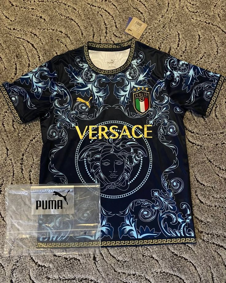 Versace x Italy Special Edition Football Jersey (Black)
