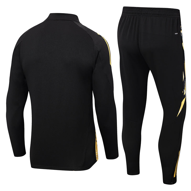 PSG Black and Gold Half-Zip Training Suit