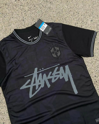 Brazil x Stüssy Limited Edition Football Jersey "DarkNight"