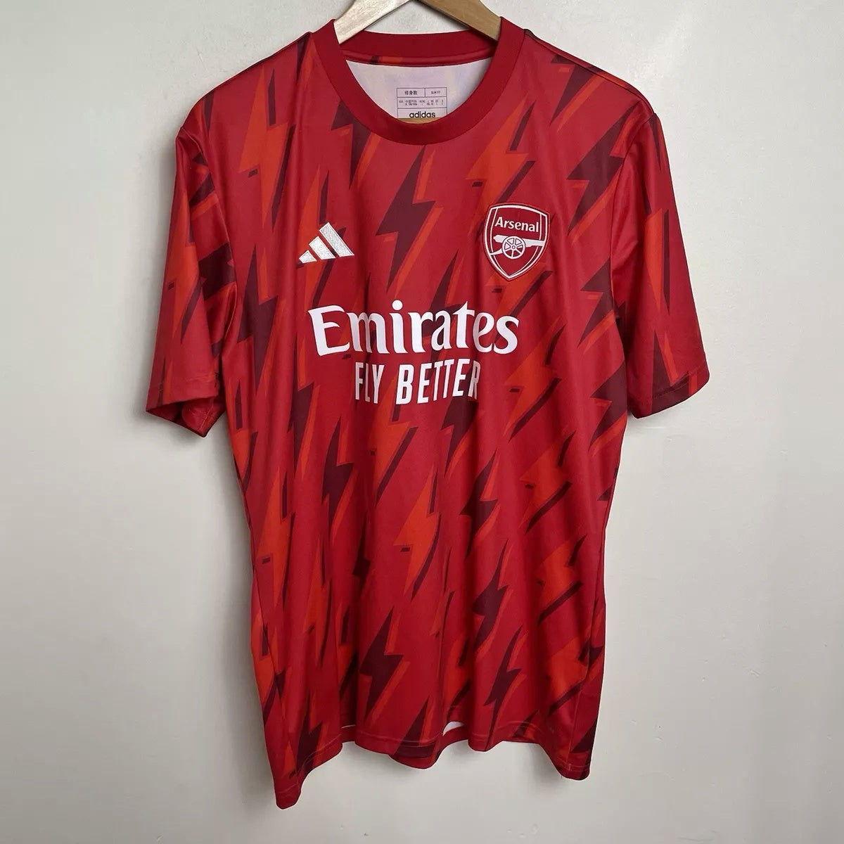 Arsenal "Lightning" Pre-Match Premium Football Jersey